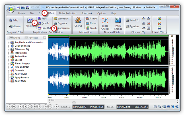 Add Fade In/Fade Out Effect Add Fade In/Fade Out Effect