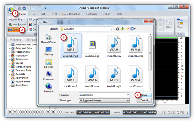 Input an Audio File Input an Audio File