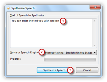 Insert the Converted Speech Insert the Converted Speech