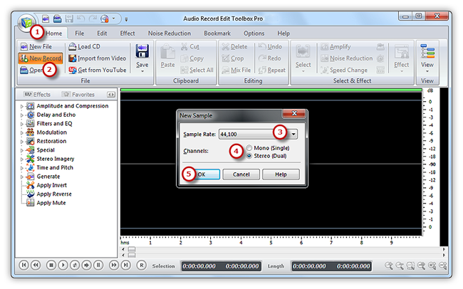 Activate Audio Recorder Window Activate Audio Recorder Window