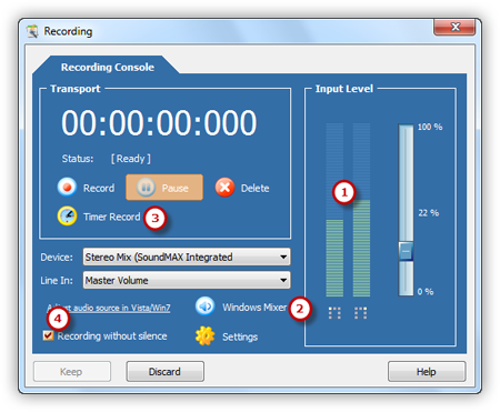 Adjust Recording Settings Adjust Recording Settings