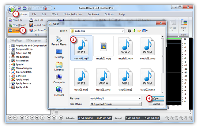 Input an Audio File Input an Audio File