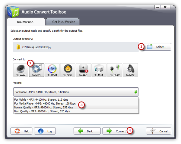 Specify Output Settings Specify Output Settings