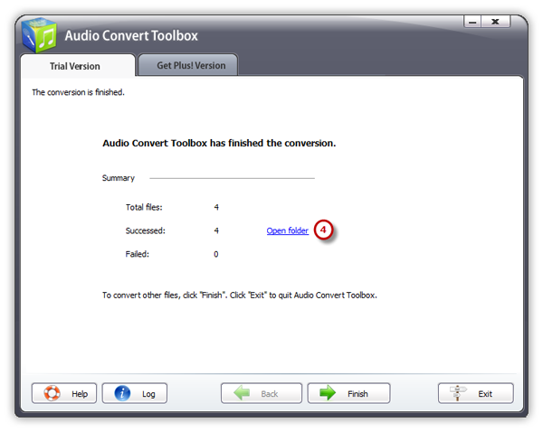 Get the Converted Audio Files Get the Converted Audio Files