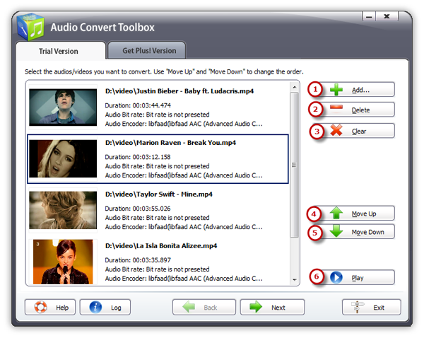 Input Audio Files Input Audio Files