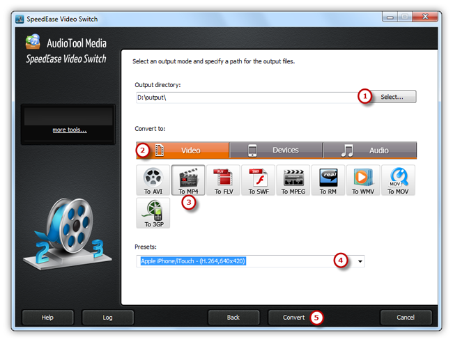 Specify Output Settings