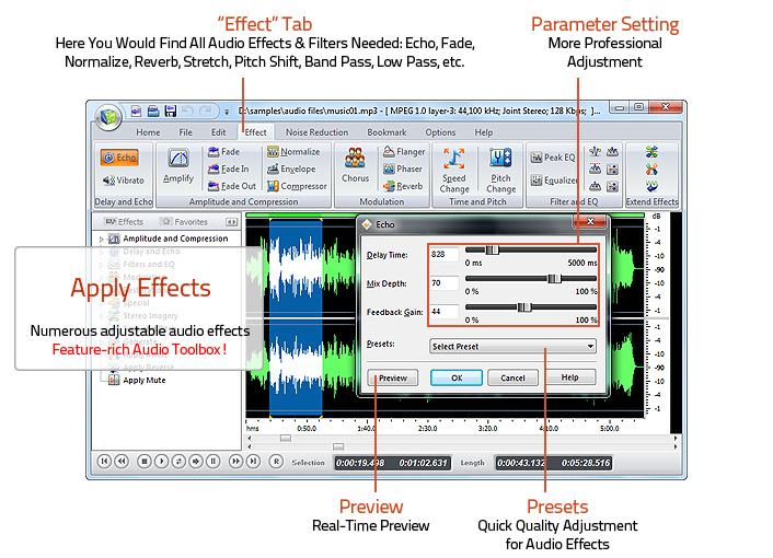 Apply Audio Effects