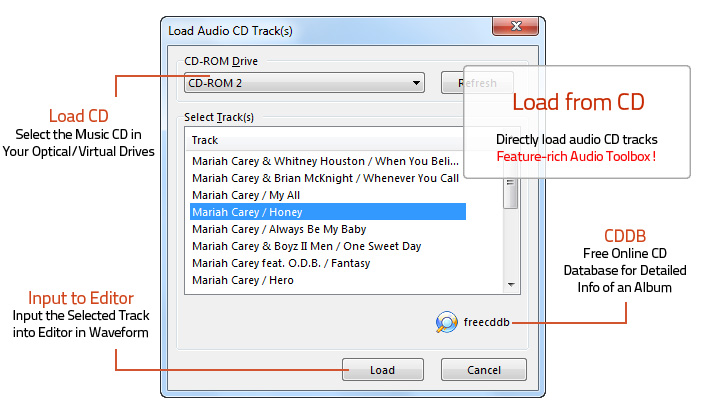 Load Audio CD