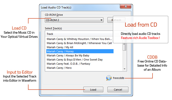 Load Audio CD