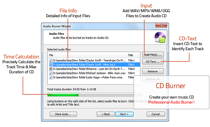 Audio CD Burner Audio CD Burner