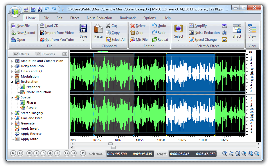 Audio Record Edit Toolbox Screenshot