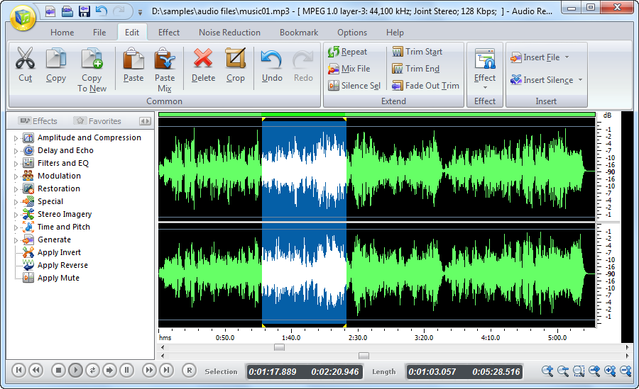 A multifunctional audio editor to help you enhance recordings and other audio.